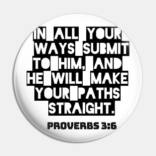 Bible Verse TEE Proverbs 3:6 Pin