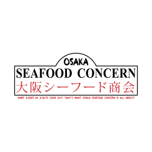 Osaka Seafood Concern (Black Text) T-Shirt