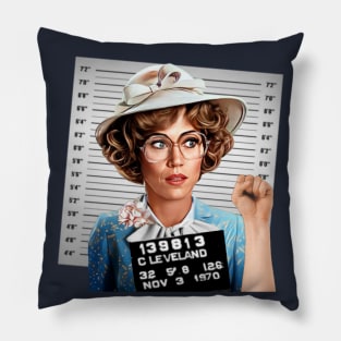 Jane Fonda Mugshot Pillow