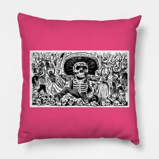 Oso Calaveras Oaxaquena Pillow