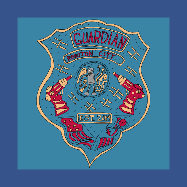 Guardian - Robotron City Badge by Soundtrack Alley