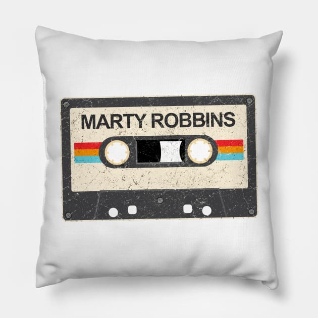 Marty Robbins Pillow by kurniamarga.artisticcolorful