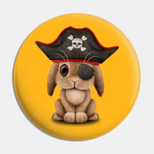 Cute Baby Bunny Pirate Pin