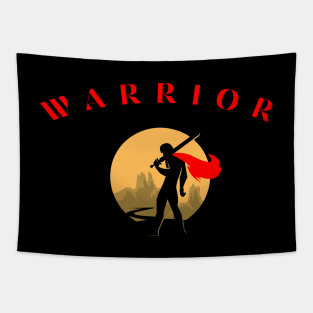 The Warrior Superhero Never Sleeps Tapestry