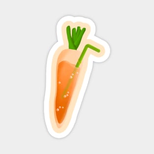 Healthy Carrot Juice Magnet