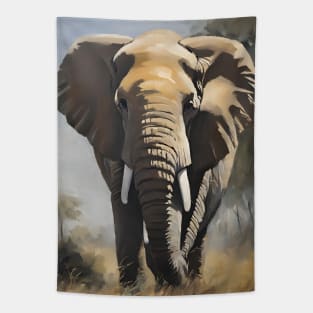 Elephant Oil Painting Art Tapestry