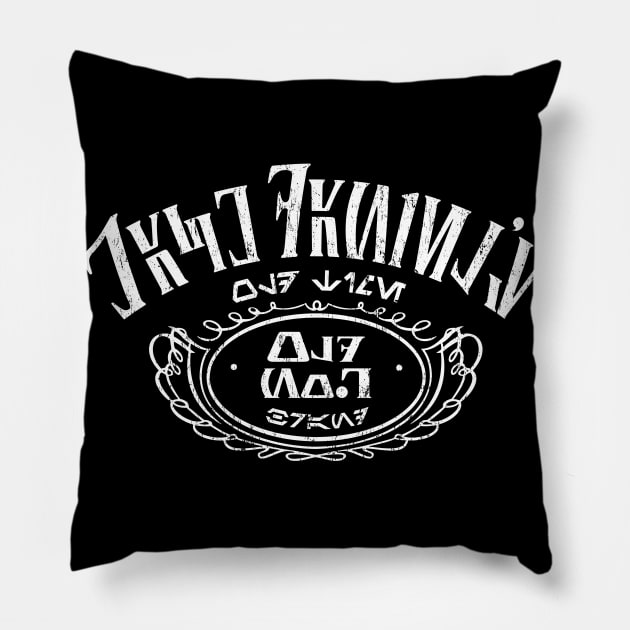 Aurebesh Whiskey Pillow by Vamplify