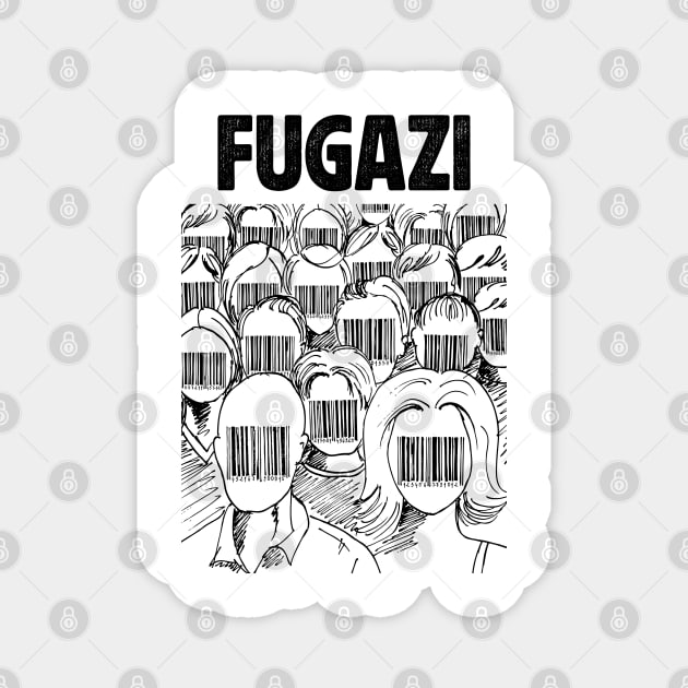 Barcode face Fugazi Magnet by adima