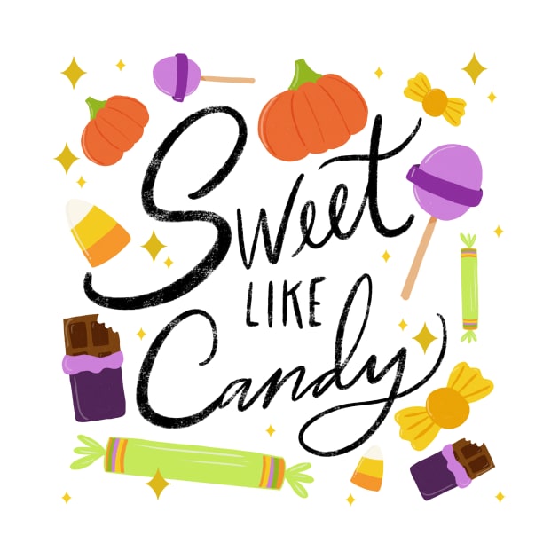 "Sweet Like Candy" - Sweet and Spooky Treats: Assorted Halloween Candies by Maddyslittlesketchbook