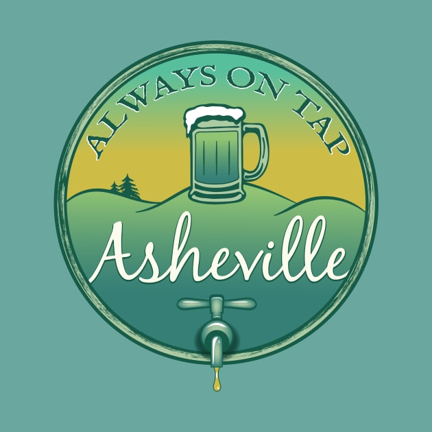 Always On Tap - Asheville Beer - Retro G 22 by AVL Merch