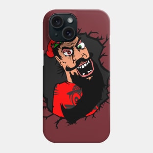 Angry longbearded man Phone Case