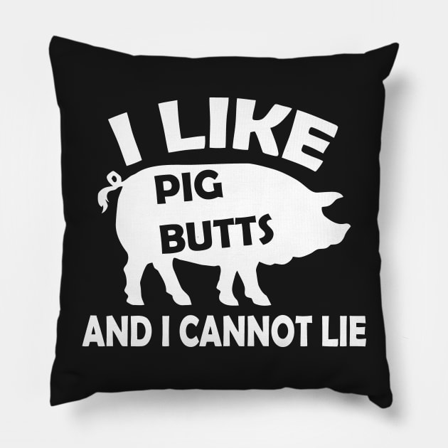 I Like Pig Butt Pillow by Mariteas