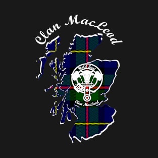 Clan MacLeod Scotland Map Crest T-Shirt