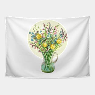 Flowers to Make Your Day Tapestry