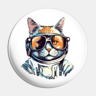 Cosmic Cool Cat Pin