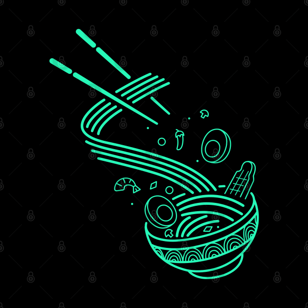 Ramen Noodles by lime line