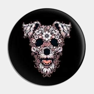 Floral Pup Pin