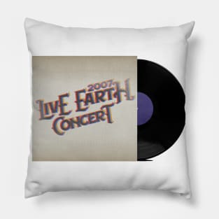 RETRO VINYL LIVE EARTH CONCERT Pillow