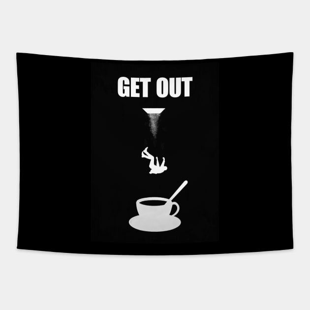 Get Out - Minimal Movie Horror Fanart Alternative Tapestry by HDMI2K