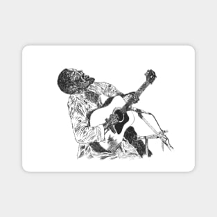 Richie Havens Original Hand Drawn Ink Artwork Magnet