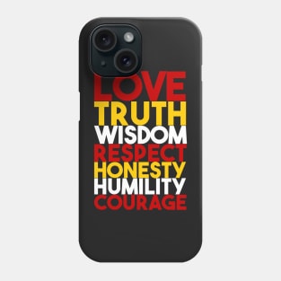 Seven Teaching Indigenous WAWEZHI CANADA Phone Case