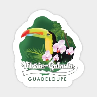 marie-galante Guadeloupe travel logo Magnet