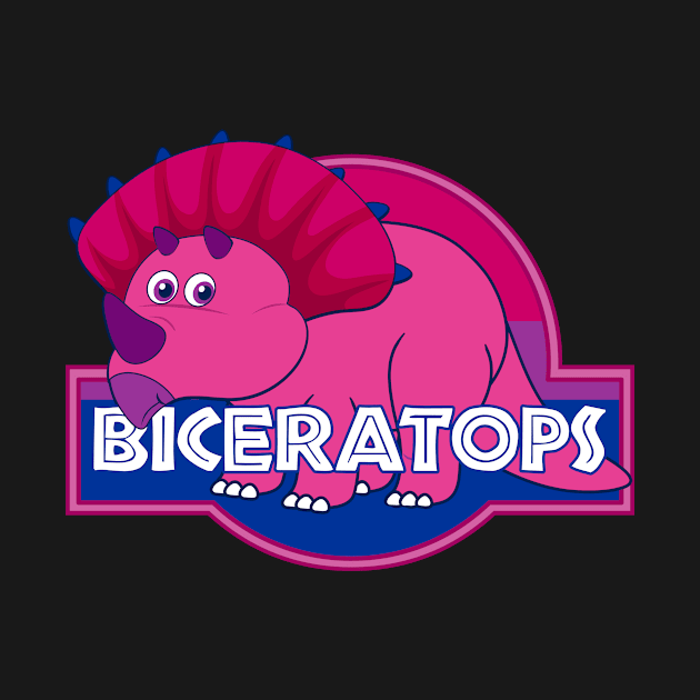 Biceratops Pride Dinosaur by Rebus28