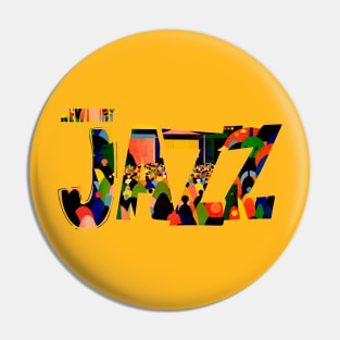 newport jazz typography graphic Pin