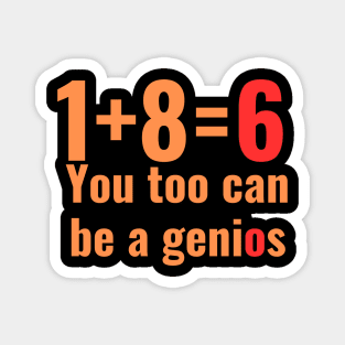 mathematics genius iq gifts Magnet