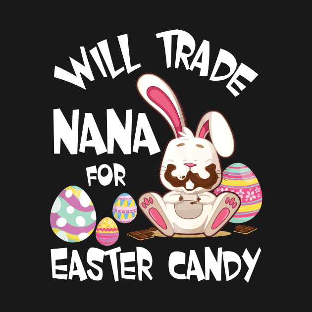 Bunny Eating Chocolate Will Trade Nana For Easter Candy Eggs by Cowan79