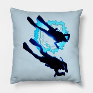 Scuba diving t-shirt designs Pillow