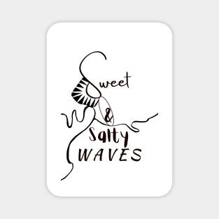 Sweet Sun and Salty Waves Magnet