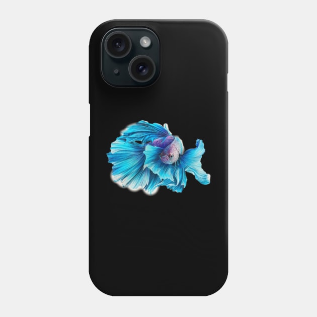 halfmoon blue Phone Case by MACIBETTA