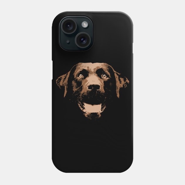 Chocolate Lab Phone Case by childofthecorn