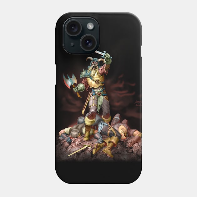 Zombie Viking Phone Case by Paul_Abrams