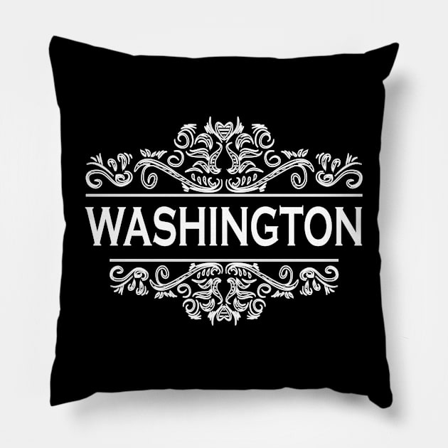 Washington State Pillow by Tribun Dash