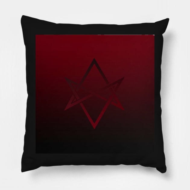 Dark Rainbow Hexagram Pillow by ShoppeMorbid