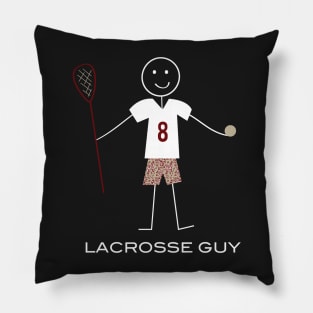 Funny Mens Lacrosse Guy Pillow