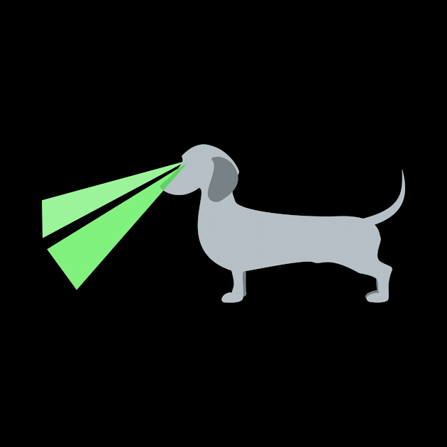 Dachshund Laser Beam by schlag.art