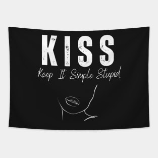 Kiss Nice Tshirt design Tapestry