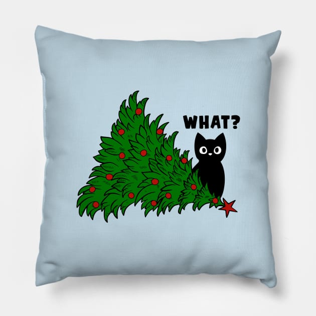 Cat prankster Pillow by My Happy-Design