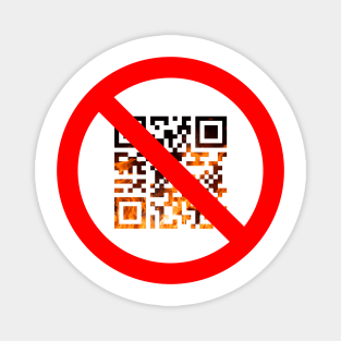 Against qr codes Magnet