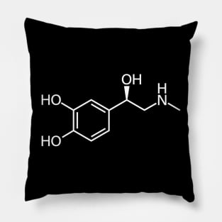 Adrenaline/Epinephrine Chemistry Molecule Structure Pillow