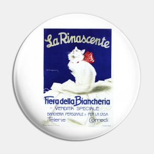 LA RINASCENTE Clothing Linen Fair Special Sale Vintage Italian Department Store Ad Pin