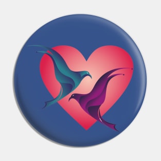 Love Birds Pin