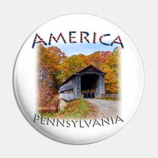 America - Pennsylvania - Covered Bridge Pin