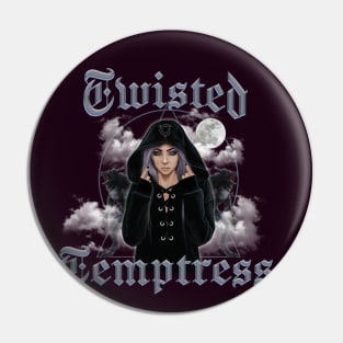 Twisted Temptress logo Pin