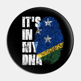 IT'S IN MY DNA Solomon Islands Flag Boy Girl Gift Pin