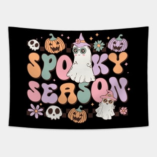 Retro Halloween Spooky Season Tapestry