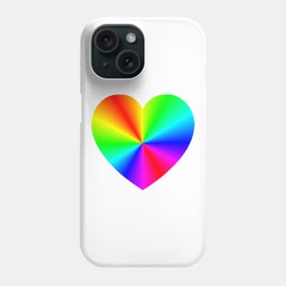 Rainbow Burst Heart Phone Case